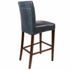 Milton Bonded Leather Bar Stool - New Pacific Direct