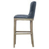Dorsey Faux Leather Bar Stool Drift Wood Legs - New Pacific Direct
