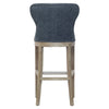Dorsey Faux Leather Bar Stool Drift Wood Legs - New Pacific Direct