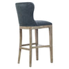 Dorsey Faux Leather Bar Stool Drift Wood Legs - New Pacific Direct