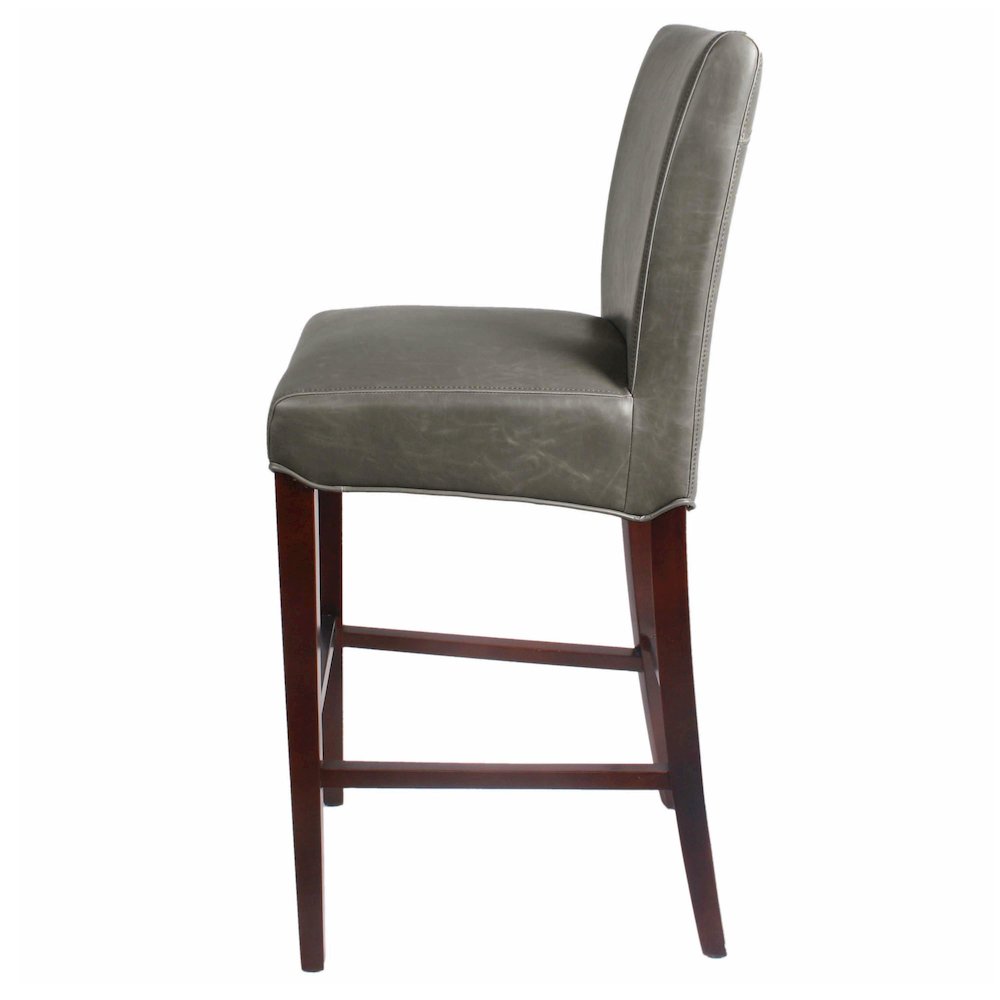 Milton Bonded Leather Bar Stool - New Pacific Direct