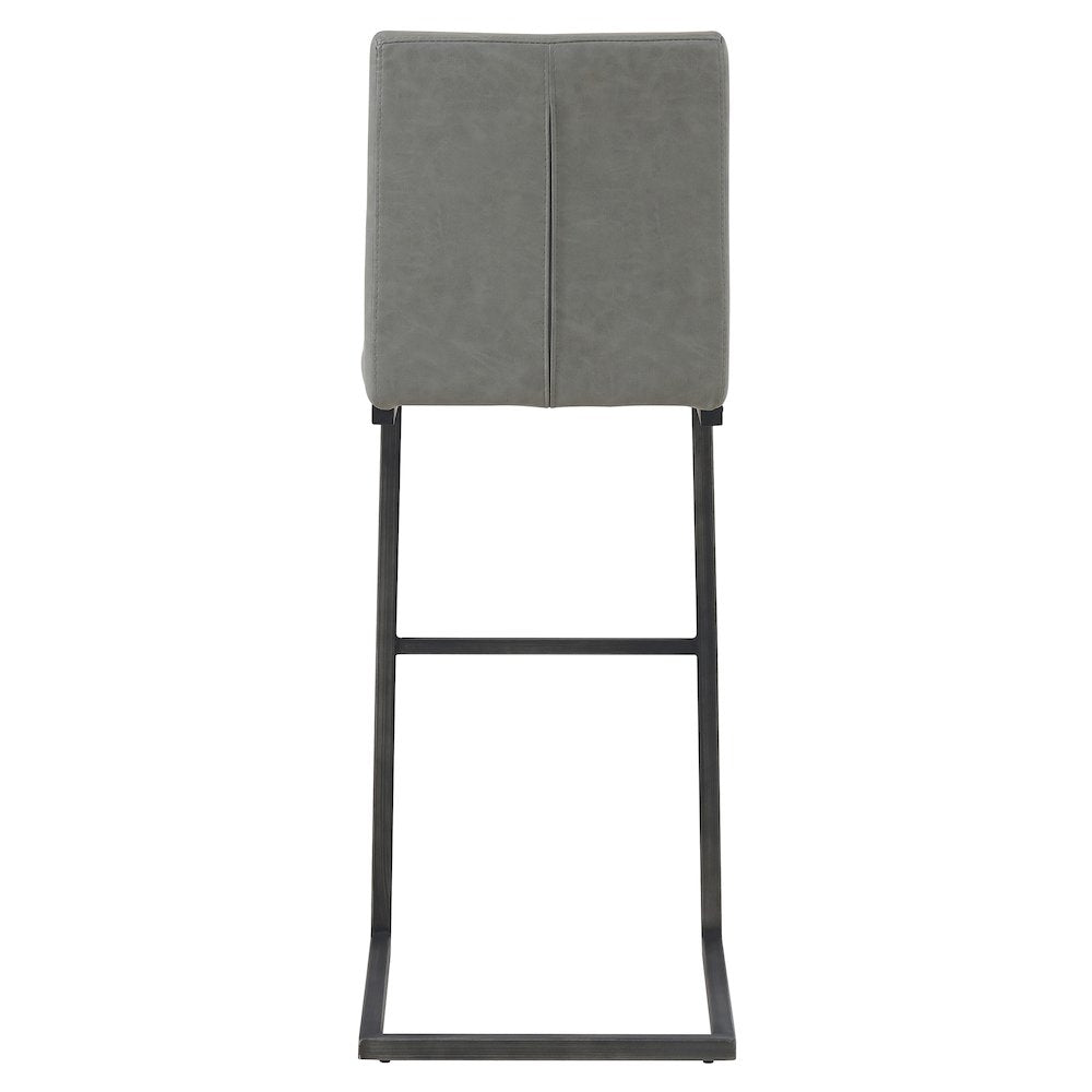 Ronan Faux Leather Bar Stool, (Set of 2) - New Pacific Direct