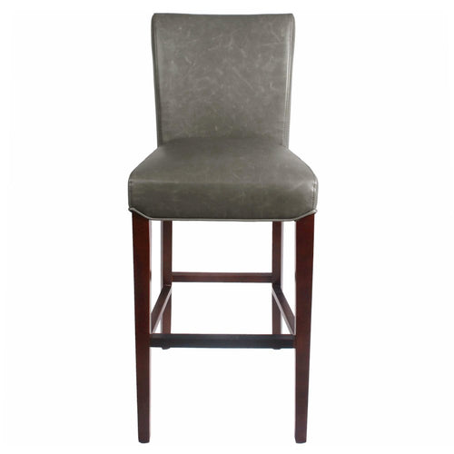 Milton Bonded Leather Bar Stool - New Pacific Direct