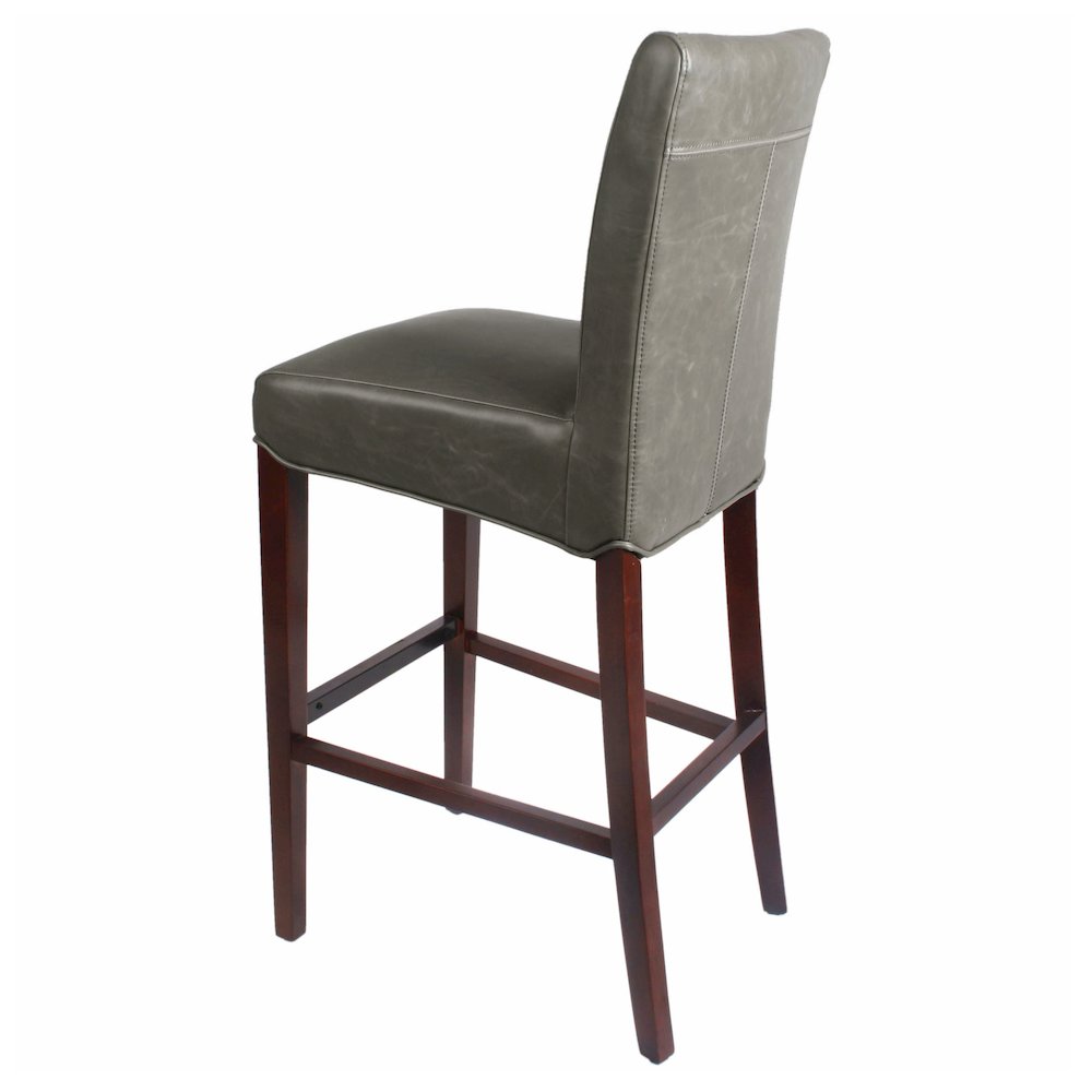Milton Bonded Leather Bar Stool - New Pacific Direct