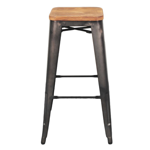 Metropolis Backless Bar Stool, (Set of 4) - New Pacific Direct