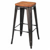 Metropolis Backless Bar Stool, (Set of 4) - New Pacific Direct