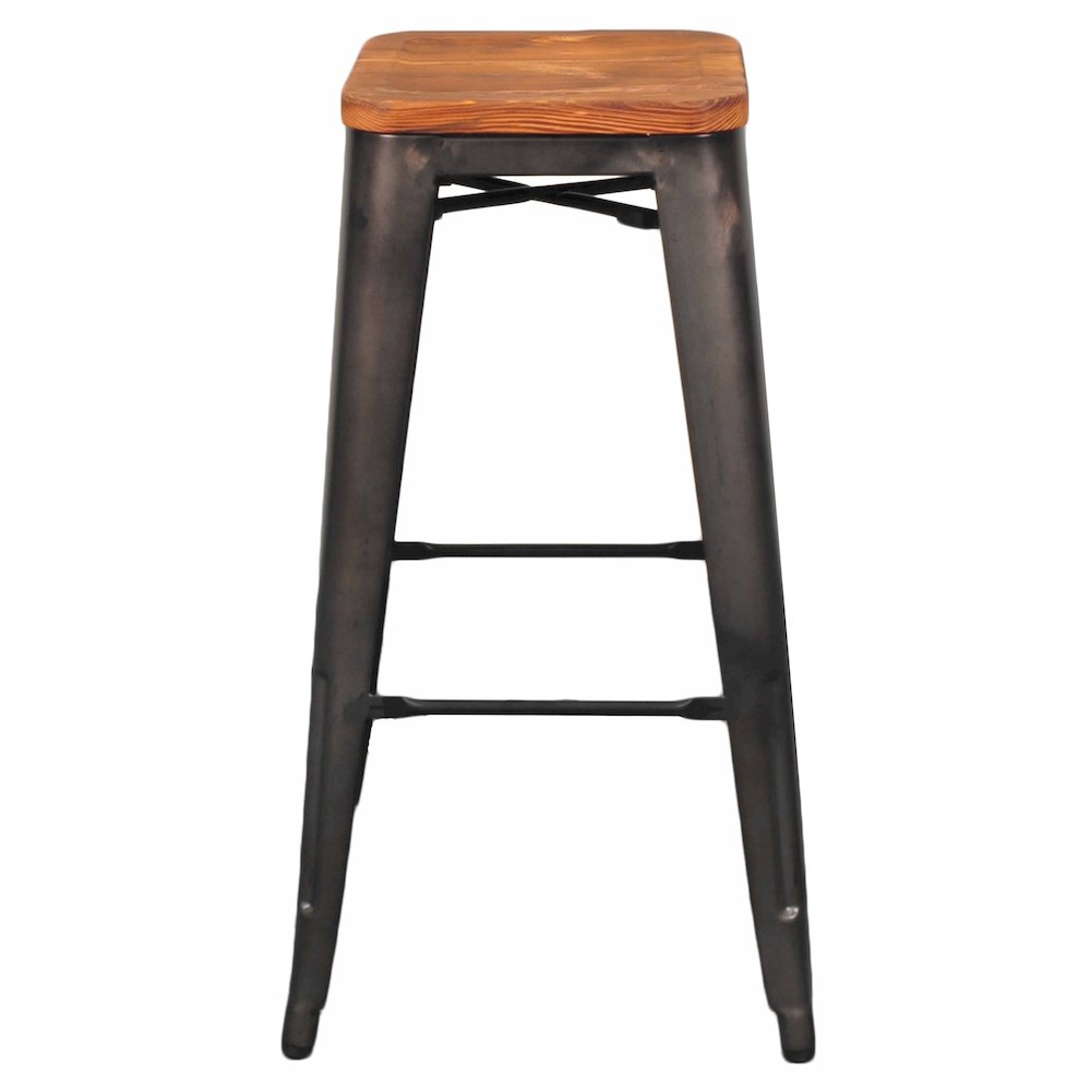 Metropolis Backless Bar Stool, (Set of 4) - New Pacific Direct