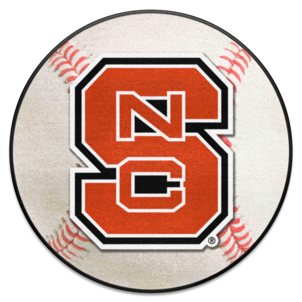 Fanmats - North Carolina State University Baseball Mat 27'' diameter