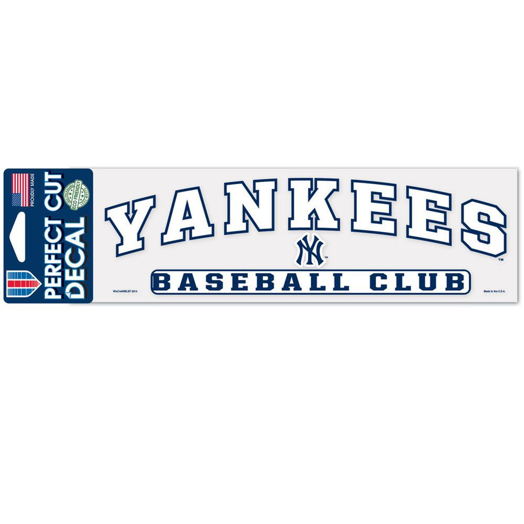 New York Yankees Decal 3x10 Perfect Cut Color - WinCraft