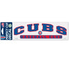 Chicago Cubs Decal 3x10 Perfect Cut Color - WinCraft