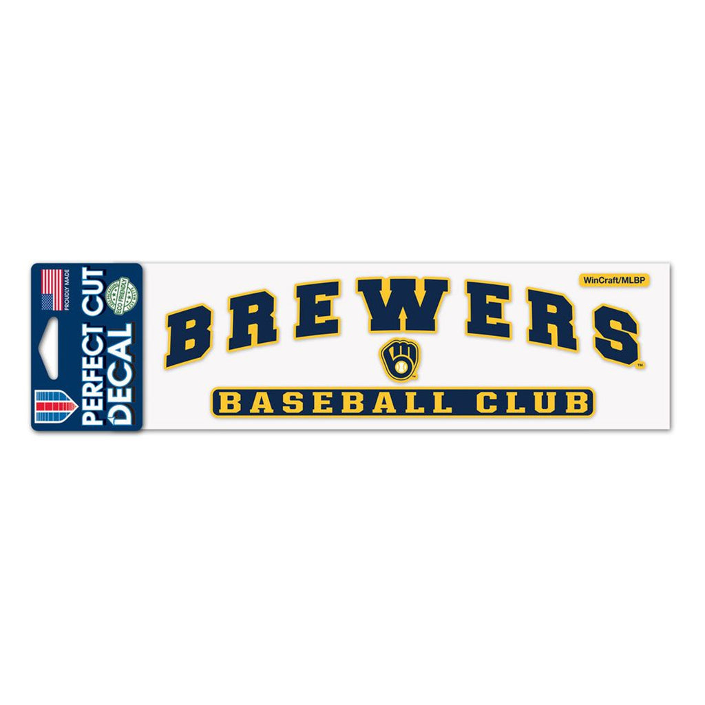 Milwaukee Brewers Decal 3x10 Perfect Cut Color - WinCraft