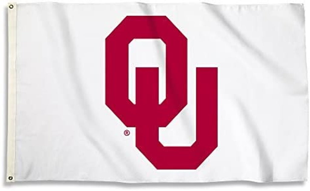 Oklahoma Sooners Flag 3x5 BSI White Background - BSI Products