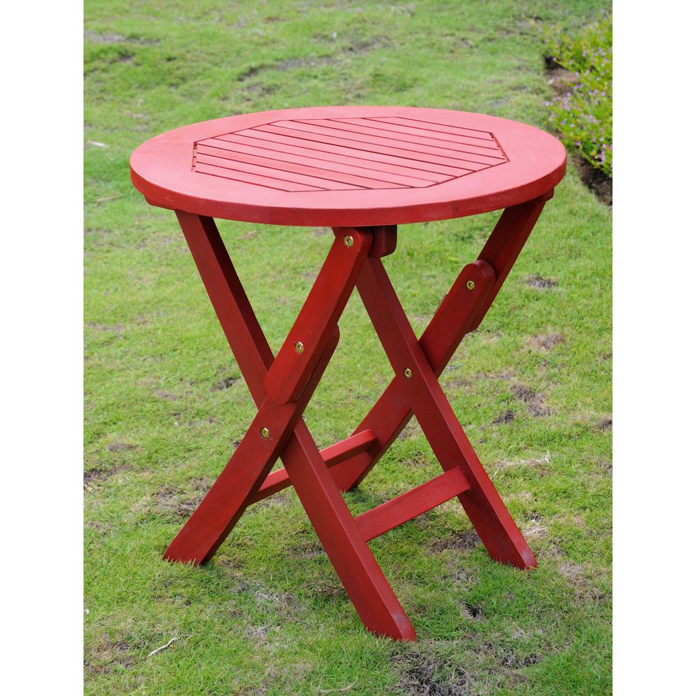 Acacia Round Folding Table - International Caravan