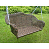 Resin Wicker Hanging Loveseat Swing - International Caravan
