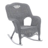 Riviera Resin Wicker/ Aluminum Outdoor Rocking Chair, Weathered Grey - International Caravan