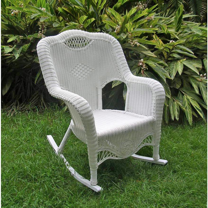 Resin Wicker Indoor/Outdoor Rocker - International Caravan
