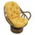 Rattan Swivel Rocker with Micro Suede Cushion - International Caravan