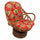 Rattan Swivel Rocker with Outdoor Fabric Cushion, Farrington Terrace Granadine - International Caravan