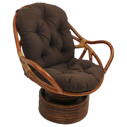 Swivel Rocker with Twill Cushion - International Caravan