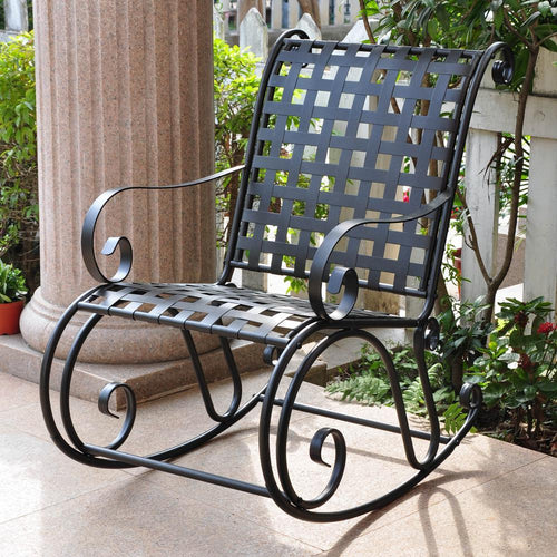 Mandalay Iron Rocking Chair - International Caravan
