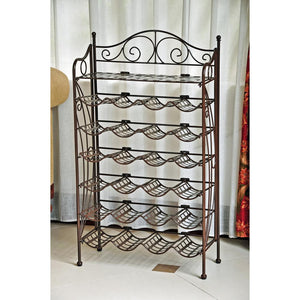 Iron 24-Bottle Wine Rack - International Caravan
