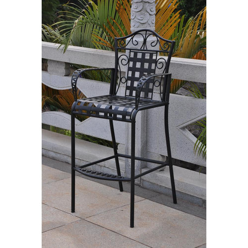 Set of 2 Mandalay Iron Bar Height Chair - International Caravan