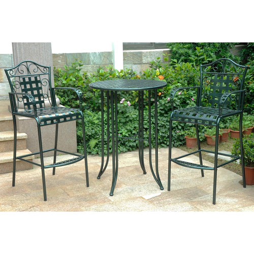 Set of Three Iron Bar Bistro - International Caravan