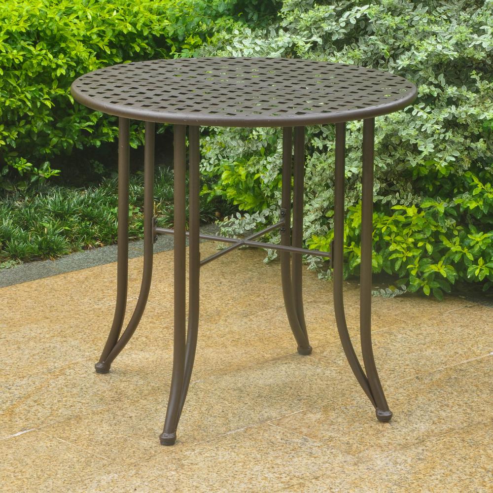 Mandalay Iron Patio Bistro Table - International Caravan