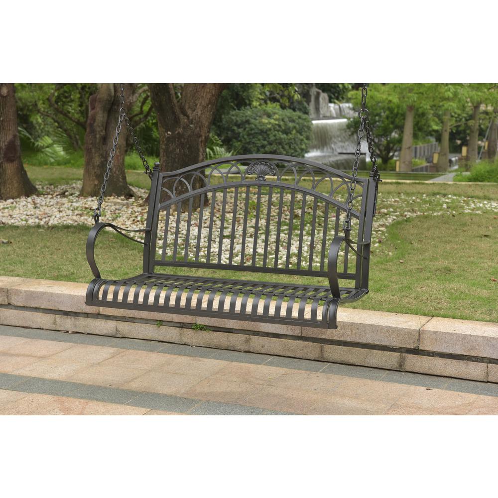 Segovia Iron Loveseat Swing - International Caravan