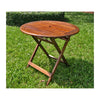 32'' Round Folding Table with Straight Legs - International Caravan