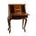 Small Carved Secretary Desk with Fold Out Front - International Caravan