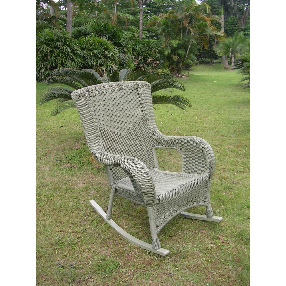 San Tropez Resin Wicker Aluminum Rocker - International Caravan