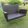 Kingston Resin Wicker/Steel Contemporary Hanging Swing - International Caravan