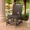 Valencia Resin Wicker/Steel Single Glider - International Caravan