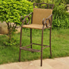 Set of 2 Valencia Resin Wicker/Steel Bar Bistro Chairs - International Caravan