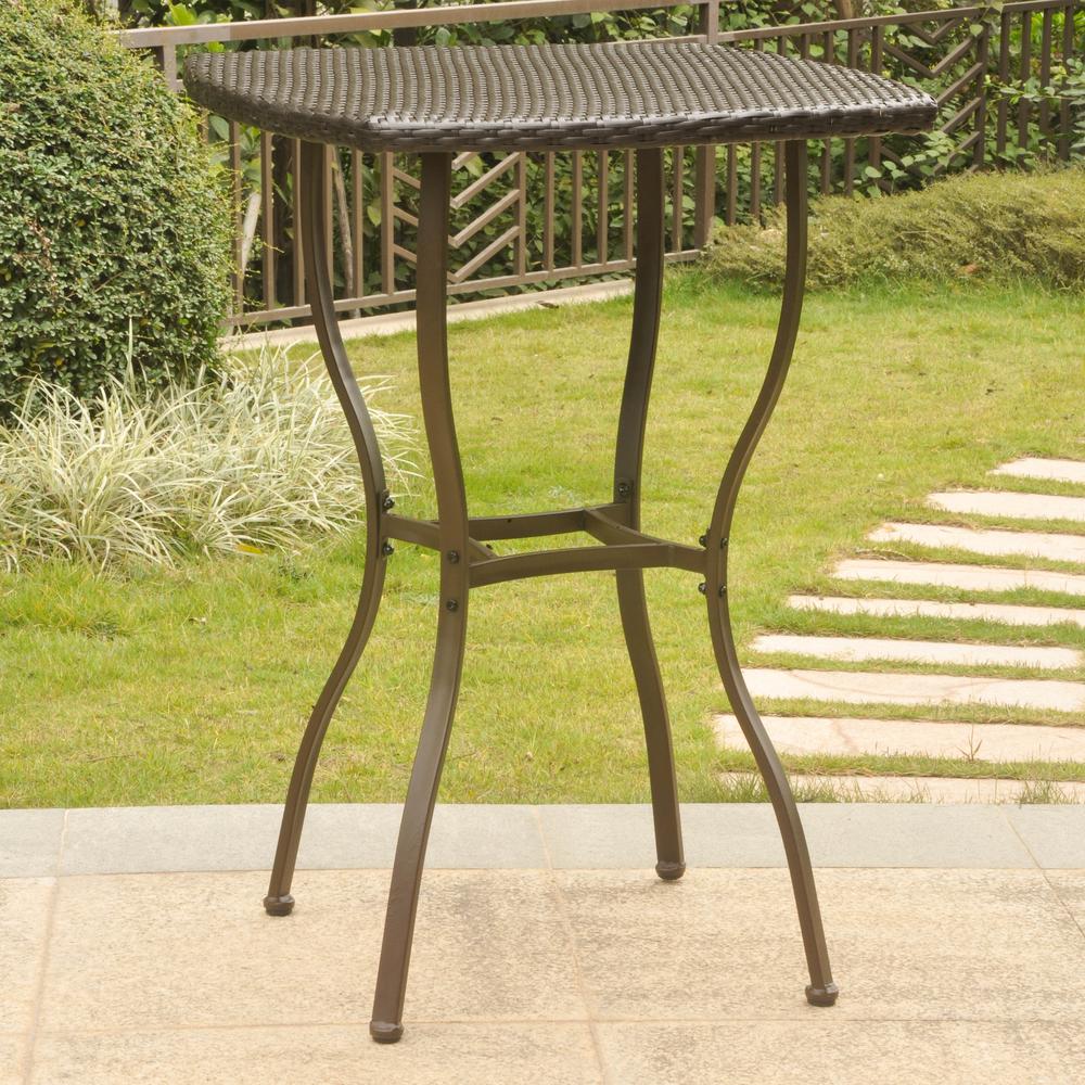 Valencia Resin Wicker/Steel Bar Height Table - International Caravan