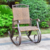 Ibiza Resin Pandan Aluminum Rocking Chair - International Caravan