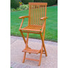 Set of Two Royal Tahiti Outdoor Folding Bar Chair - International Caravan