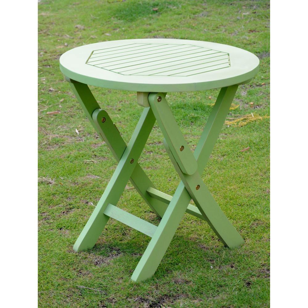 Royal Tahiti Round Wood Folding Table - International Caravan