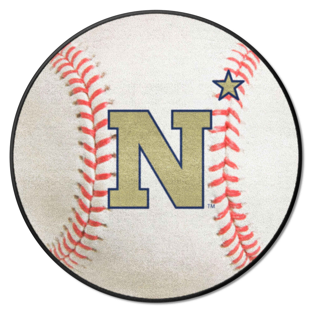 Fanmats - U.S. Naval Academy Baseball Mat 27'' diameter