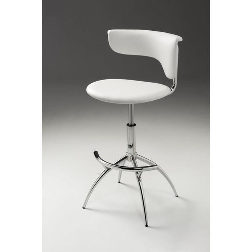 Pu Barstool W/ Chrome Legs, Set Of 2 - Creative Images