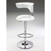 Bar Stool, Adj High, White - Creative Images