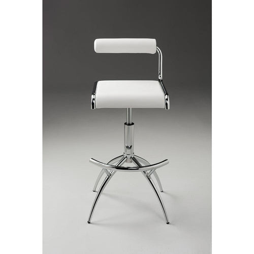 Pu Barstool W/ Chrome Legs, Set Of 2 - Creative Images