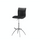 Black Pu Seat, Chrome Base Stool, Set Of 2 - Creative Images