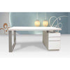 Desk,63''X28''X30'', White Lacquer - Creative Images