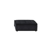 Anna Black Velvet 3 Pc Sectional Sofa Ottoman - Lilola Home