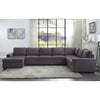 LILOLA Tifton Modular Sectional Sofa with Reversible Chaise in Dark Gray Linen - Lilola Home
