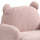 Raelynn 25.5''W Pink Sherpa Bear-Shaped Kids Armchair - Lilola Home