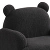 Raelynn 25.5''W Black Sherpa Bear-Shaped Kids Armchair - Lilola Home