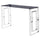 Best Master Mallory Stainless Steel and Smoked Glass Console Table in Silver - Best Master Furniture